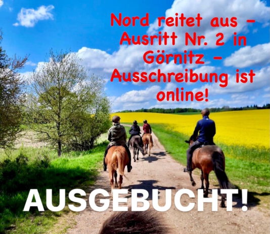 Nord reitet aus – Ausritt Nr. 2 in Görnitz – Ausschreibung ist online!