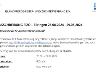FIZO Ausschreibung und Nennung online