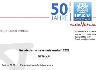 Zeitpläne Körung und Turnier Neumünster online