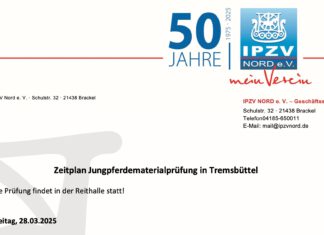 Anfangszeit 7.30h Materialprüfung – Frühlings OPEN in Tremsbüttel