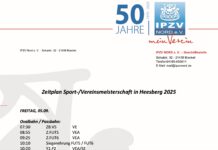 ! Sportmeisterschaften – Zeitplan wurde aktualisiert !