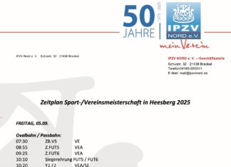 ! Sportmeisterschaften – Zeitplan wurde aktualisiert !